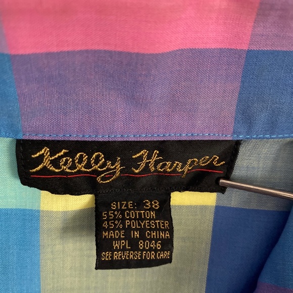 Woman’s x-large colorblock summer blouse-Kelly Harper. Size 38. - Picture 3 of 7
